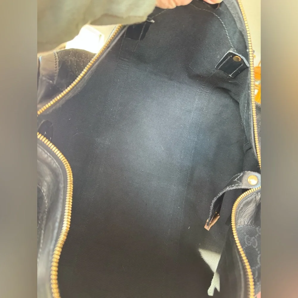 Gucci Black GG Logo Weekender Travel Bag with COA - Picture 4 of 16